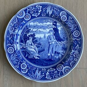 The Woodman Dinner Plate - Spode Blue Room